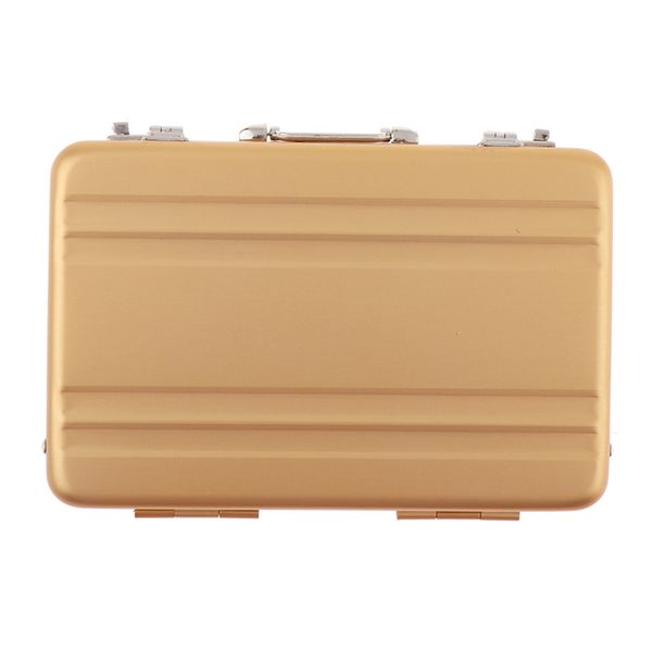 

1/6 doll dollhouse miniature toy metal trunk box suitcase luggage traveling case