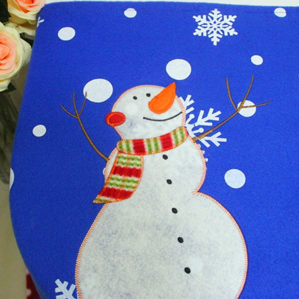 

3 pcs washroom toilet seat cover rug christmas bathroom set home decorations new