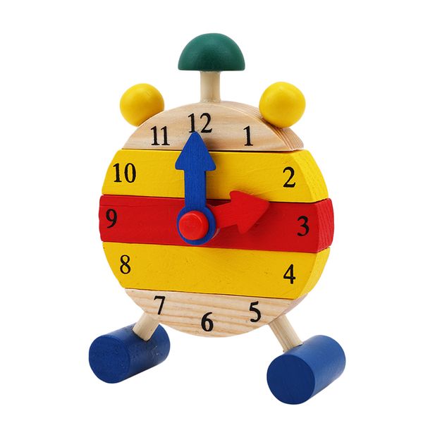 time learning educationmini puzzle clock montessori wooden puzzles toys for children digital educational game