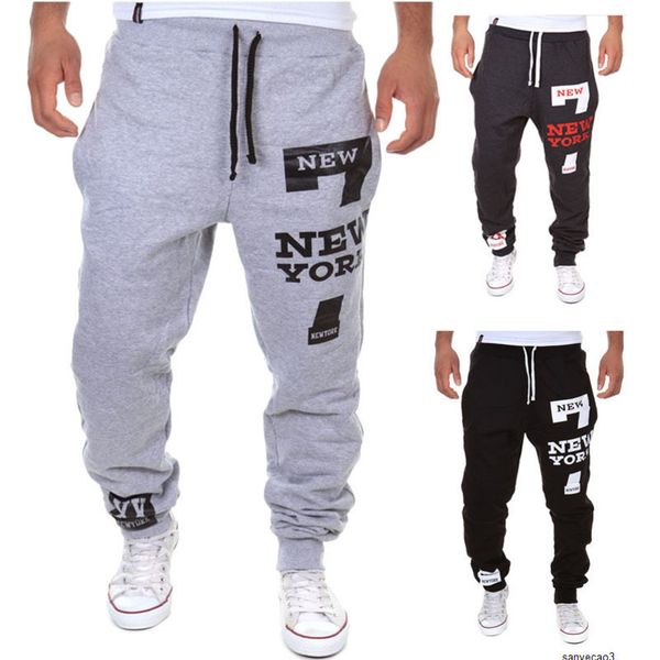 

mens designer k03 pants large drawstring elastic waisth, Black