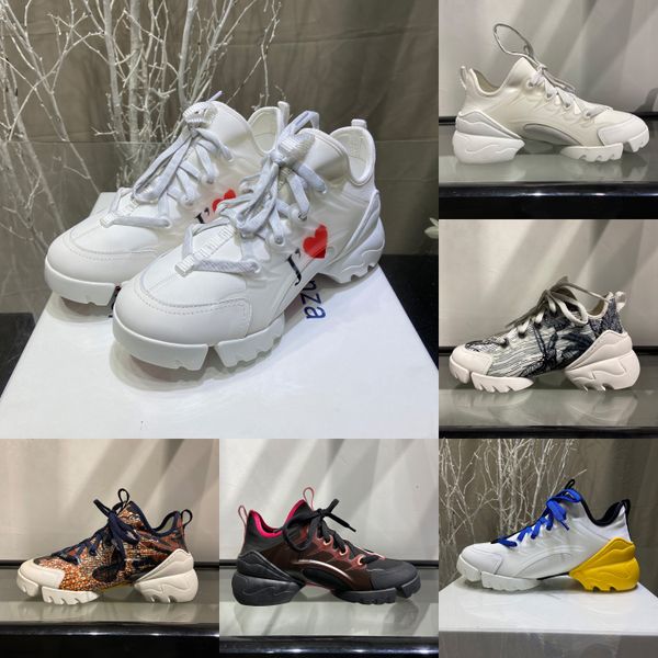 

2020 new women d-connect sport shoes technology fabric fashion sneakers designer shoes luxury female rubber designer outdoor casual shoes, Black