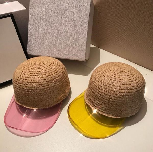 

2019 new spring and summer pvc stitching personality sunshade sunscreen fashion travel sun hat, Blue;gray