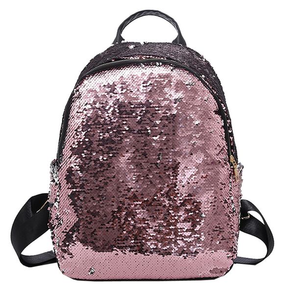 

glitter bling sequins backpack women large capacity mochila feminina 2019 leather backpack for girls travel school bags #l