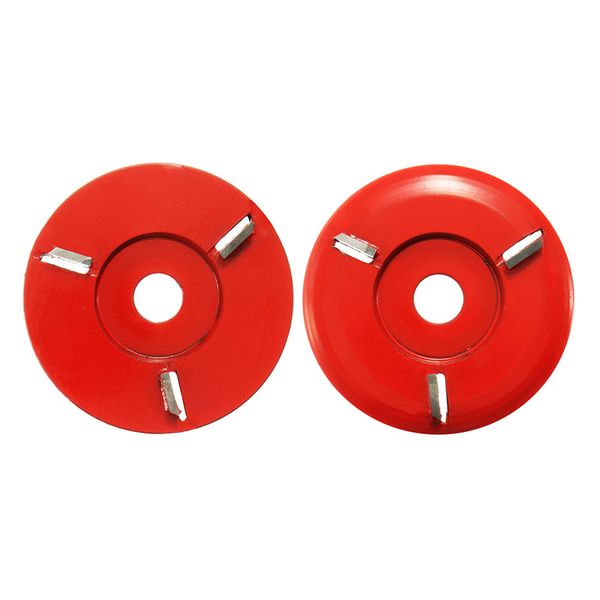 

90mm diameter 16mm bore red power wood carving disc angle grinder attachment