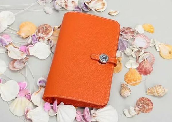 

real leather purse paris fashion women accessories designers clutch wallet credit card zero wallet with original box, Silver