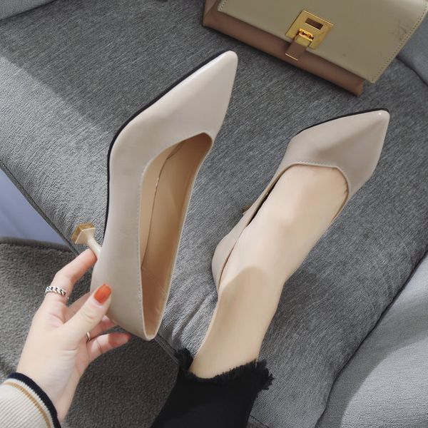 

6 cm stiletto single shoes patent leather pointed high heels professional womens shoes concise comfort black work shoes