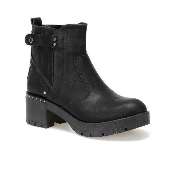 

19k-236 black female high-heeled shoes butigo