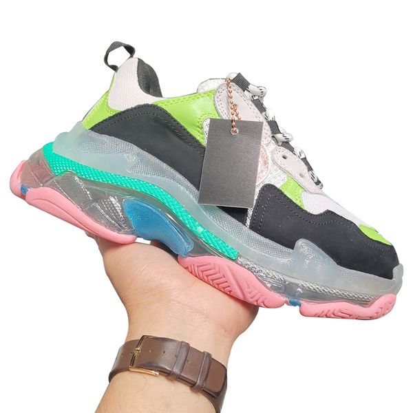 

women fashion luxury designer shoes sneakers womens basketball shoes triple s sneakers low cut casual shoes size 35-40 type5, Black