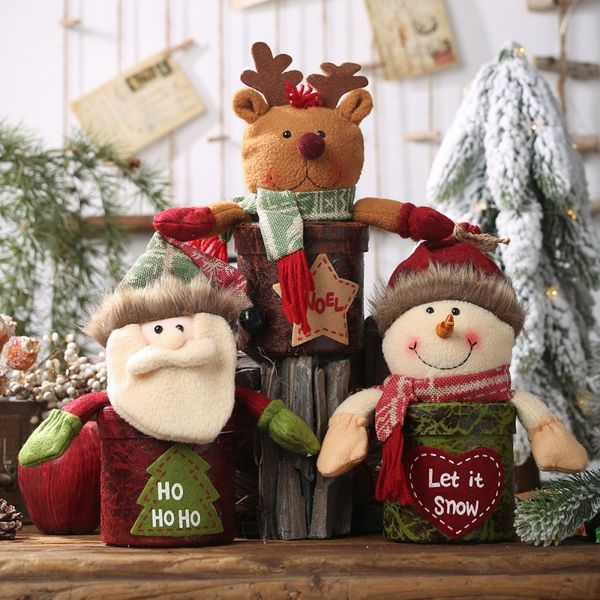 

christmas leather apple cover bags cookie candy gift boxes holiday party favors kitchen decoration dinner party supplies