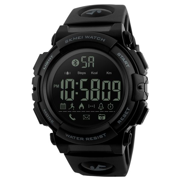 

skmei brand men smart watch pedometer calories chronograph watches men fashion sport casual waterproof digital wristwatches 1227, Slivery;brown