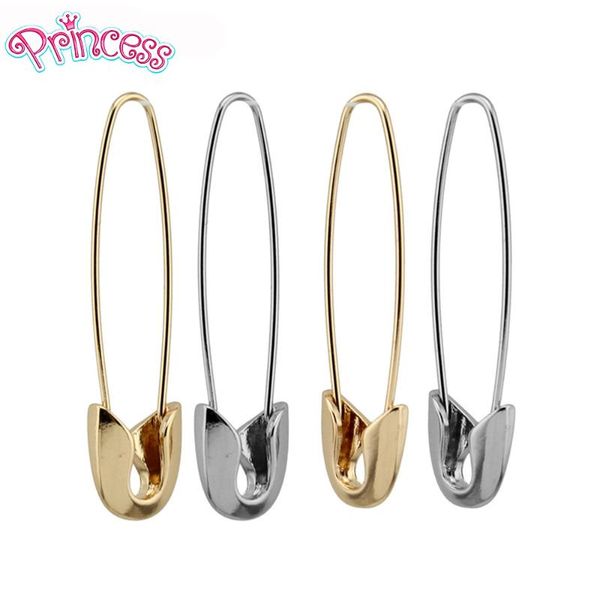 

charm 2021 2pc sell women fashion gold silver black tone earring pin hoop stud girls lady ze17 wholesale lots, Golden