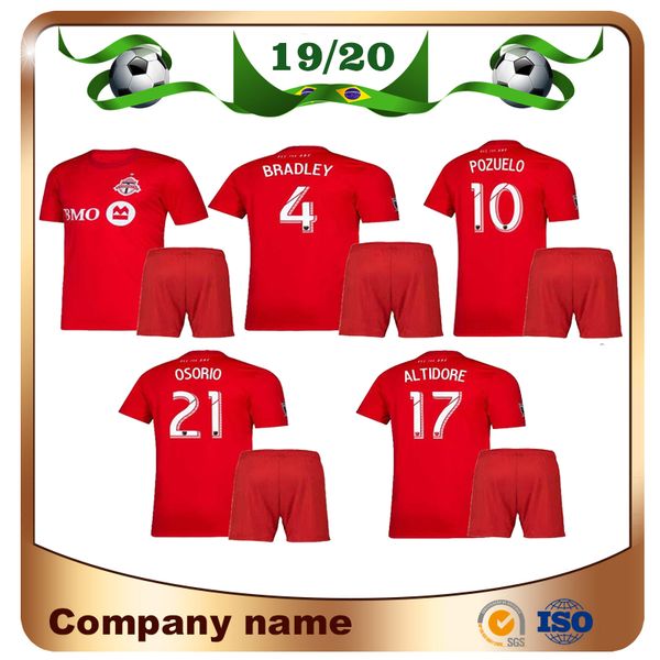 

20/21 toronto fc kids kit soccer jersey 2020 home child #10 pozuelo #17 altidore child soccer shirts bradley osorio boy football uniform, Black;yellow