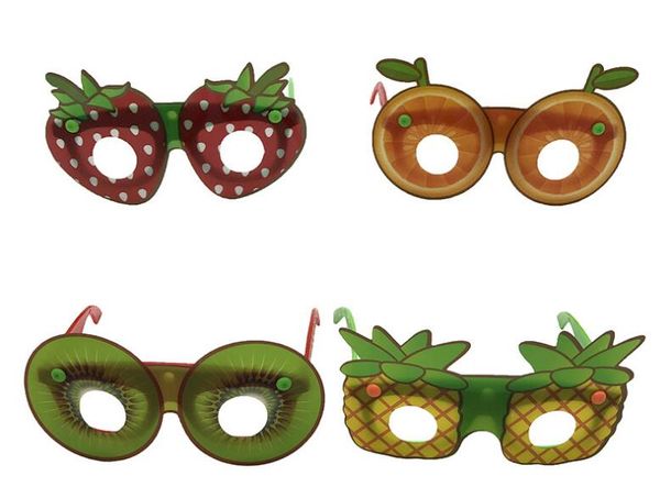 Festa criativa sunglasse meninas meninos engraçado morango kiwi abacaxi eyewear havaiano tropical fancy dress partido temático óculos de presente do bebê
