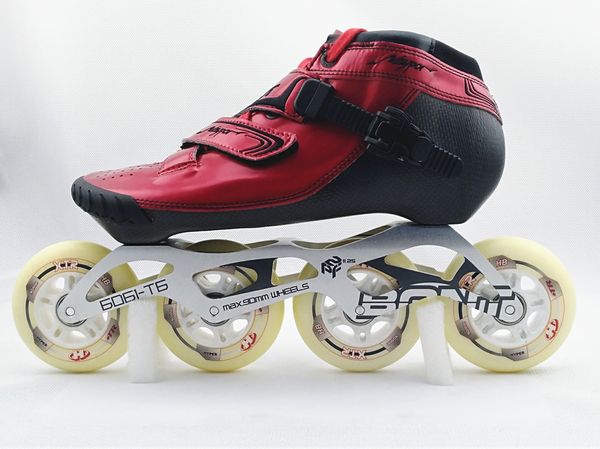 

bont inline skate vaypor 2pt 195mm red package speed skate inline