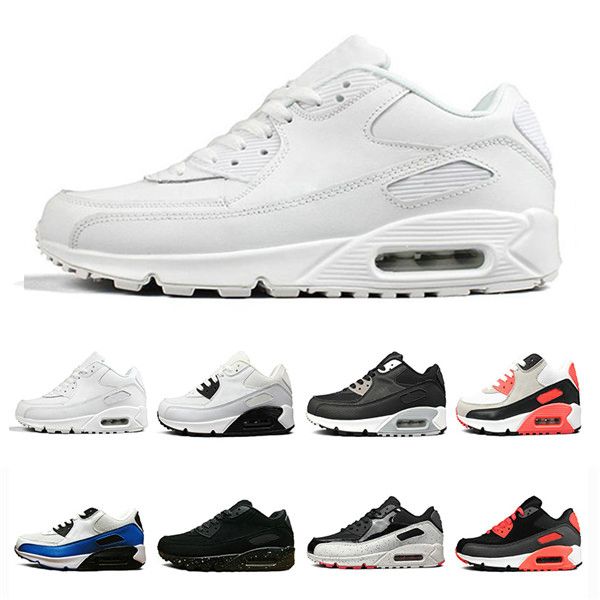 

90 shoes Mens women Running Shoes Black Red White Trainer Classic 90s Cushion Surface Breathable Sports Designer Sneaker Size 36-46