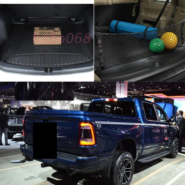 

for dodge ram 1500 2500 3500 4000 4500 5500 ramcharger viper vision auto rear trunk cargo organizer storage nylon plain vertical seat nets