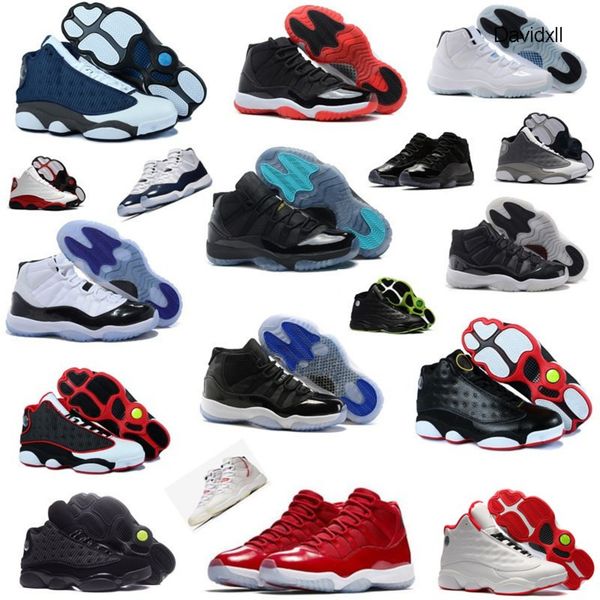 

11s 13s concord чикаго flint black cat mens basketball спорт 11 bred space jam gamma синий тапок женщин дизайнер размер 7 - 13