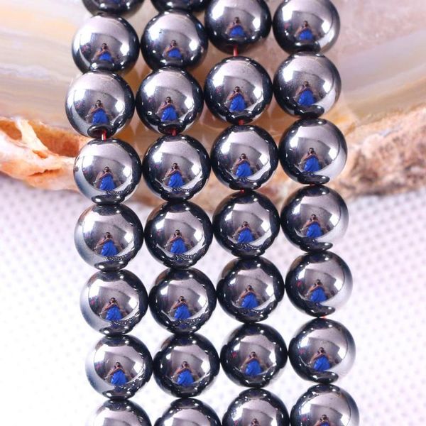 

8mm round loose beads natural stone black (no)magnetic hematite for jewelry diy necklace bracelet earrings strand