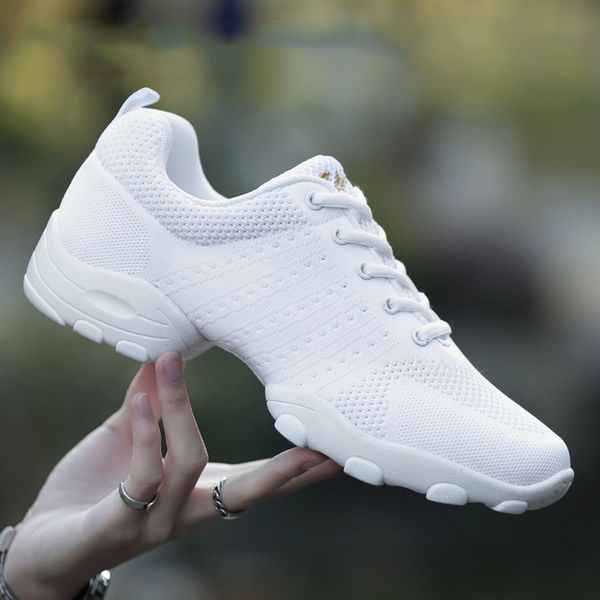 

modern soft men shoes sports increased anti-skid square dance shoes sneakers net jazz fitness team performance