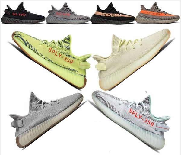 

2019 SESAME BUTTER Женские мужские кроссовки кроссовки для мужчин ICE YELLOW 350 V2 Дизайнеры Luxur