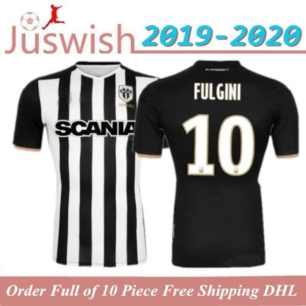 

2020 angers sco soccer jerseys 19 20 angers home black white football shirts #24 thoma #16 butelle football uniforms sales, Black;yellow