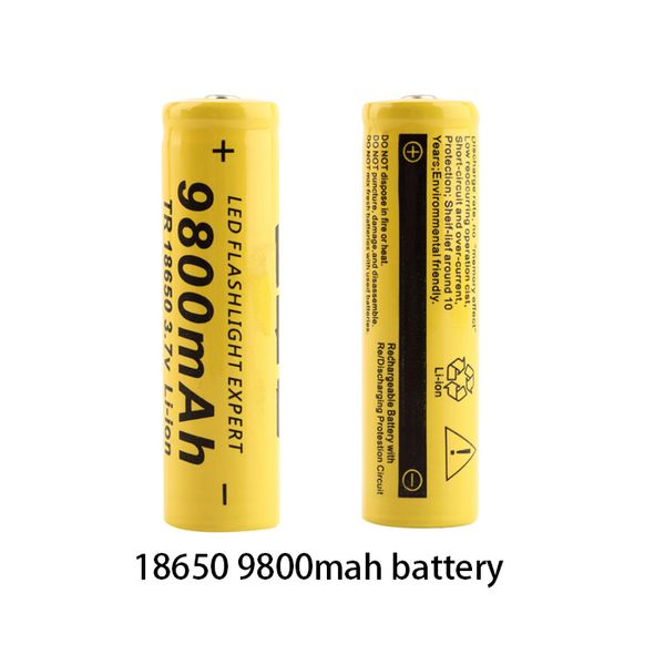 

10pcs New Original 18650 battery 3.7 v 9800mah Lithium Rechargeable Battery For SKOANBE Flashlight batteries vtc5 battery