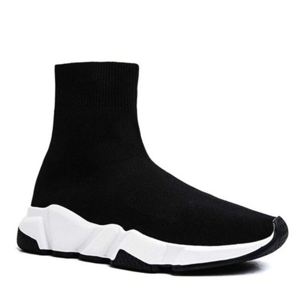 

2019Paris Triple S Casual Shoes Luxury Brand Designer Sock Shoes Speed Trainer Black Red Triple Black Fashion Socks Sneakers