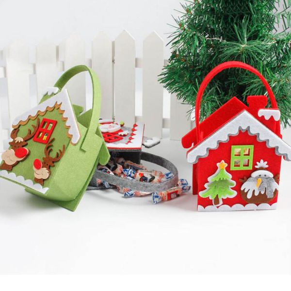 

new christmas candy bag sweet cornucopia for new year kids gifts fun children bags ornament xmas/festival props decoration