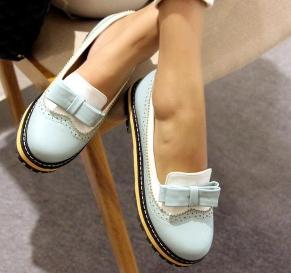 

send 2019 spring and autumn new style korean bowknot round head women shoes, Black