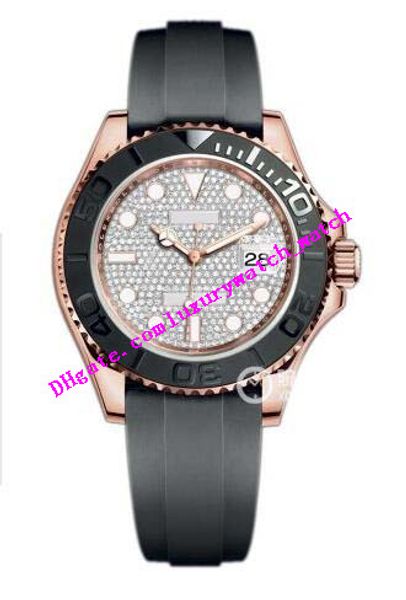 Luxury Watch New 40mm Everose Gold Mens Uhren Datum 116655 Automatische Bewegung Sapphire Luminöse wasserdichte Mode Männer Uhren Armbanduhr mit Box
