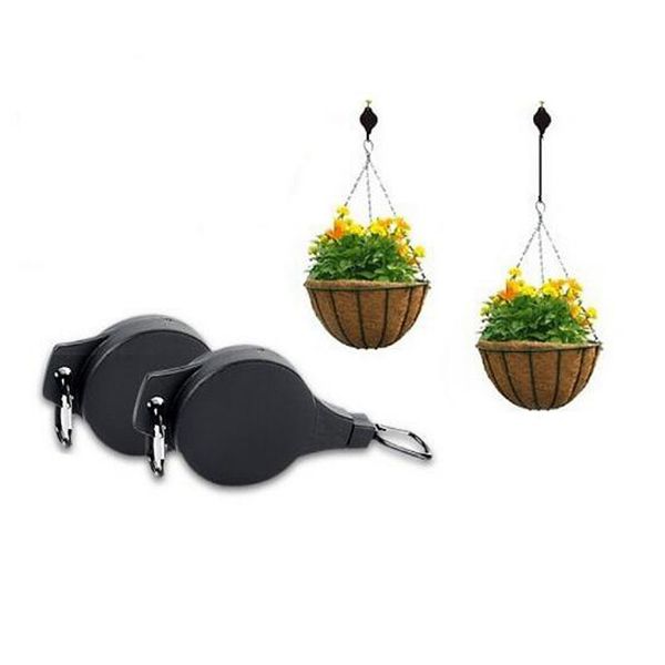 

retractable pull down hange flower plant hook lift for hanging basket