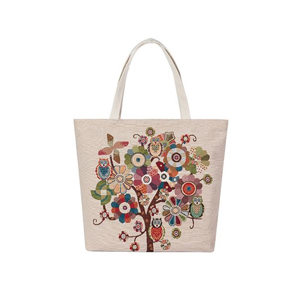 

sleeper #4005 cartoon owl printed shoulder bag women large capacity female shopping bag for girls da