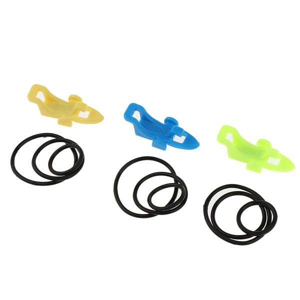 

3pcs fishing rod pole hook keeper holder with rubber rings adjustable