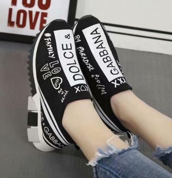 

2019 Newest DOLCE & GABBANA D.G Unisex Blue White Black Knit Sorrento Sneaker DG Logo Turquoise Mesh Sneakers Running Casual Shoes With Box