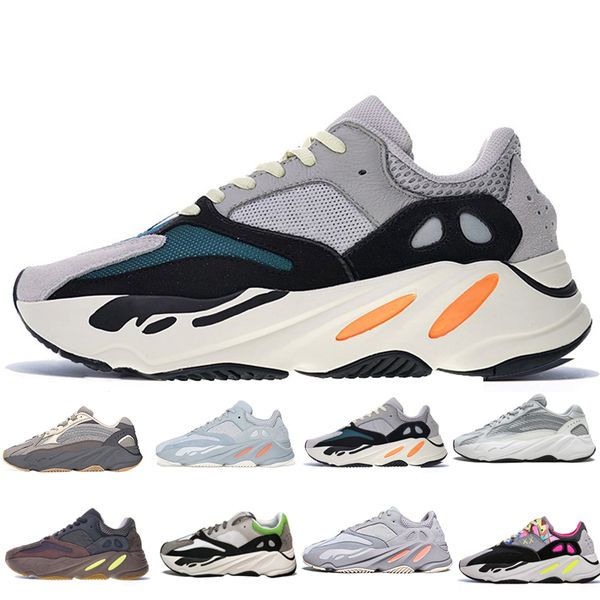 

700 Inertia Wave Runner OG Solid Grey Mauve Women Men Running Shoes 700 V2 Static Kanye West Dad Shoes Designer Sneakers Sports Trainers