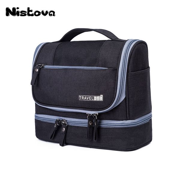 

new waterproof men hanging makeup bag oxford travel organizer cosmetic bag for women necessaries make up case wash toiletry bag cx200624