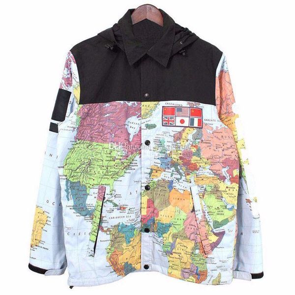 

luxury jacket mens clothing men women map printed winter jacket mens designer jacket mens designer winter coats size m-xxl, Black;brown