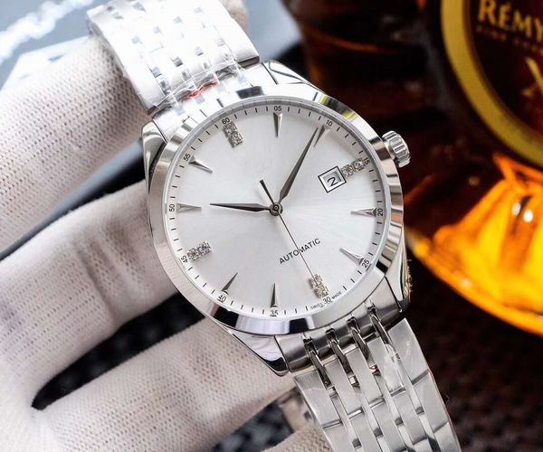 

2020 дизайнер мужских часов оригинальный 8215 движения три-контактный три-символьный дисплей календарь 316 диаметр ремешка из нержавеющей ст, Slivery;brown