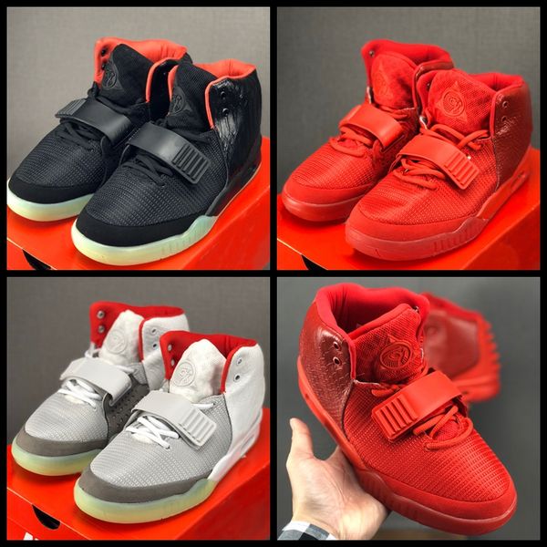 

2019 kanye west 2 ii sp red october sports basketball shoes mens sneakers glow in the dark octobers athletic trainers des chaussures