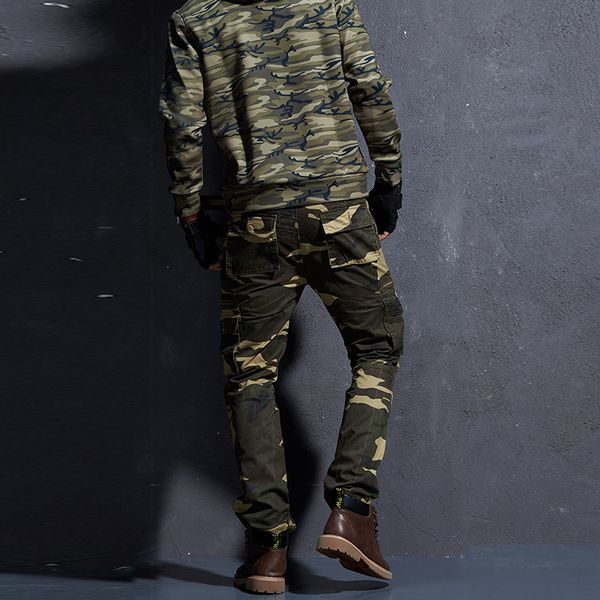 

vomint new cotton cargo pants men style tactical workout straight men trousers casual camouflage man pants, Black