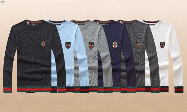 

men's designers solid color embroidered turtleneck sweater black pullover men's cotton sweater men's sweater, White;black