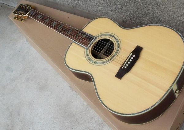 

00045 folk acoustic guitar om barrel body 41-inch color shell package side single guitar, ing