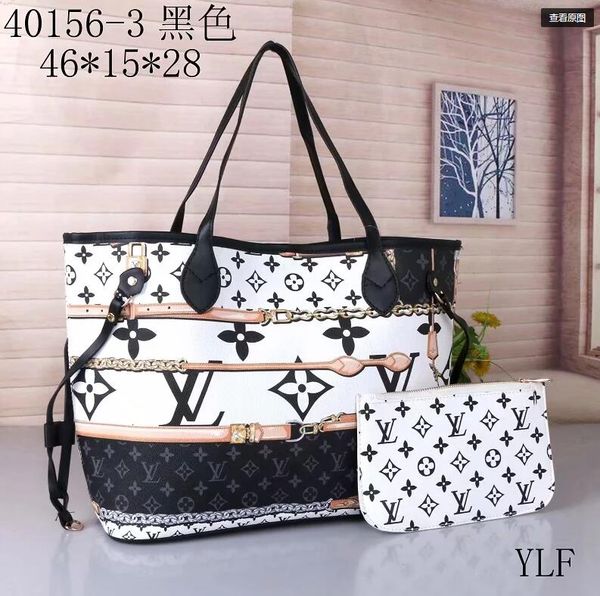 

2-piece set ladies purse leather ladies fashion handbag purse bag famous quality famous casual handbag designers handbag 06