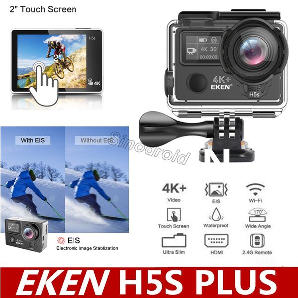 Nature 4K 30 / EIS Eken H5s Plus Ultra HD Действие камеры сенсорный экран 720P / 200FPS 30M водонепроницаемый Go Helmet Pro Sport Cam