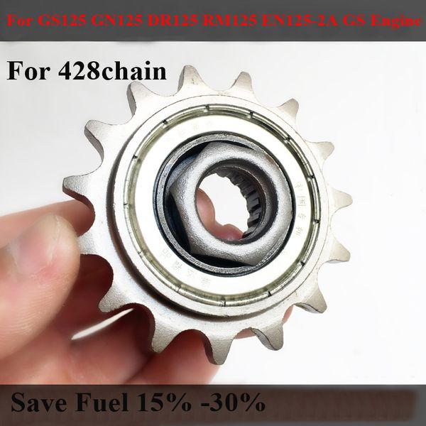 

motorcycle 428 flywheel glide front sprockets fuel economy for gs125 gn125 dr125 rm125 gs engine hyosung 125 sprocket