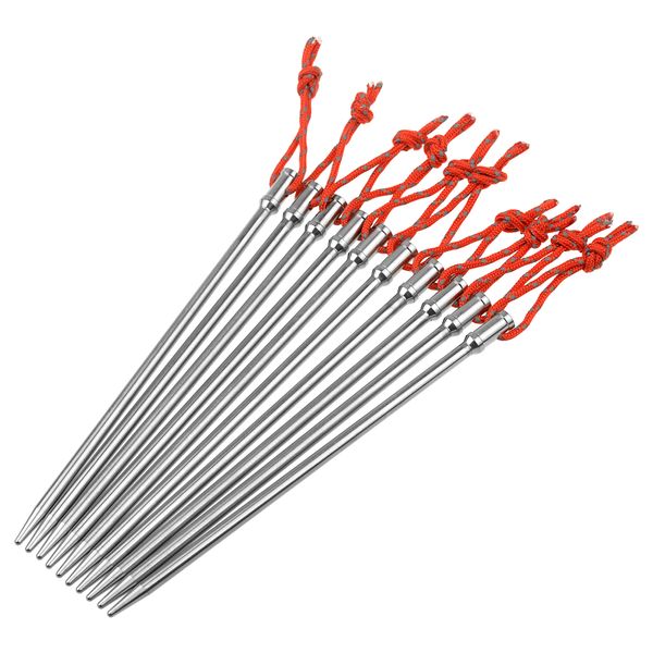 Robuste Titan-Zeltheringe, harter Boden, stabiler Ersatznagel, Camping-Zeltausrüstung für Rucksacktouren, Wanderungen im Freien
