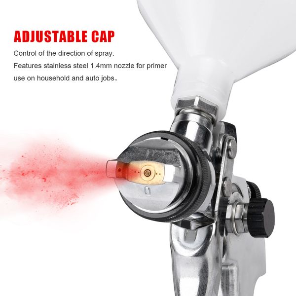 

air spray gun as1007 600cc cup hand manual waterbased air spray gun