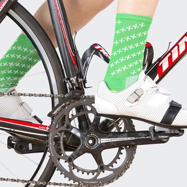 

1 pair men breathable mtb bike bicycle socks gym fitness outdoor sports cycling running basketball socks calcetines ciclismo, Black