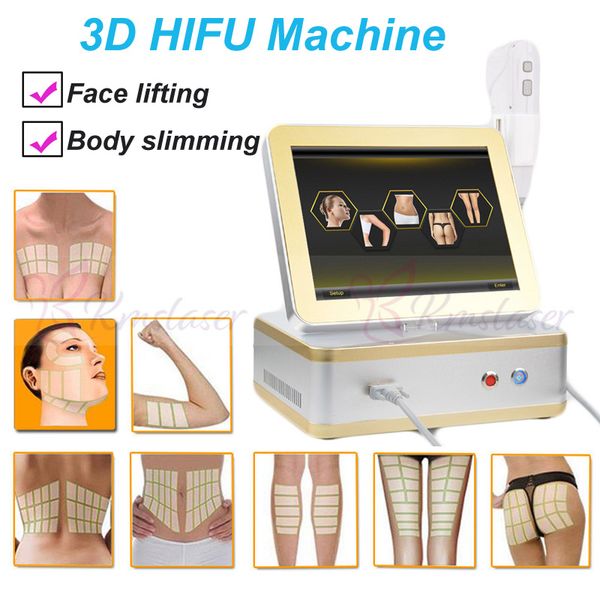 3D HIFU 8 cartuchos Face Lifting Remoção de Rugas Vaginal Aperto facial rejuvenescimento da pele remoção de rugas anti envelhecimento máquina