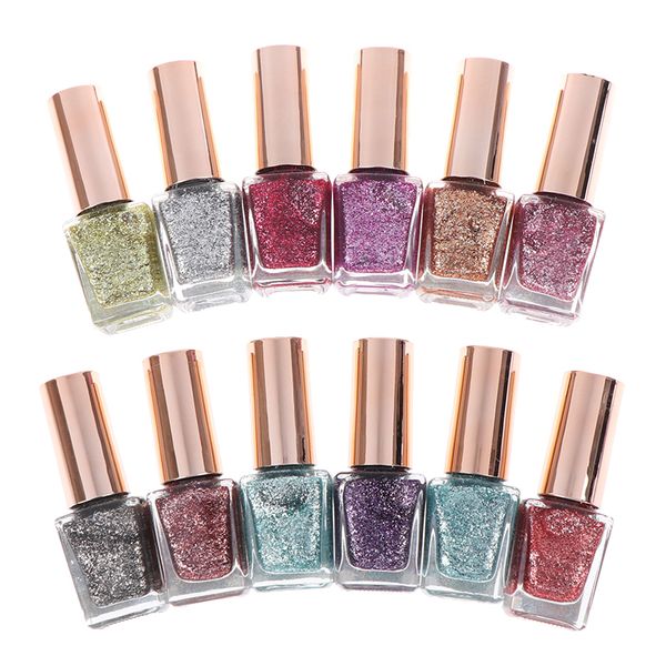 

1 bottle (8ml) shiny nail polish nail polish art tips shiny glitter varnish